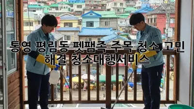 🐶🐱 통영 평림동 펫팸족 주목! 청소 고민 해결 #청소대행서비스